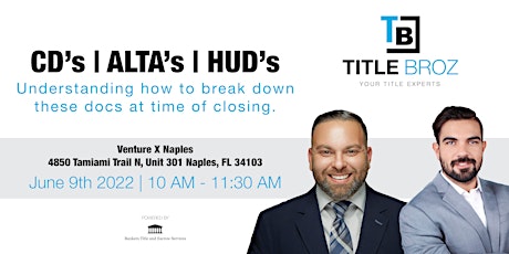 Closing Disclosures, ALTA Statements and HUD Statement’s tickets