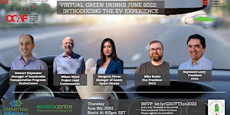 Virtual Green Drinks June 2022 - Introducing the EV Experience