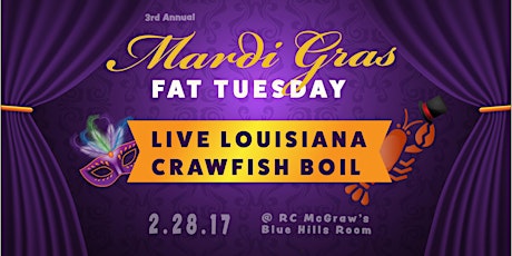 Mardi Gras Fat Tuesday "Crawfish Boil " primary image