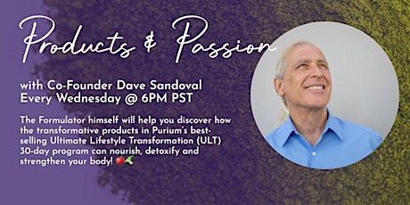 Purium's Products & Passion tickets