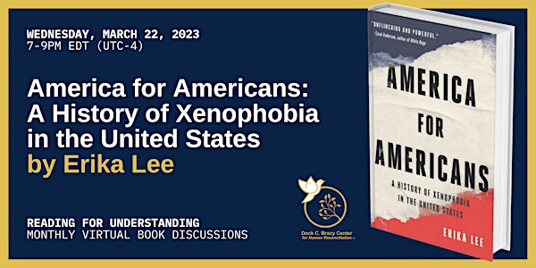 Virtual Book Discussion of “America for Americans” by Erika Lee