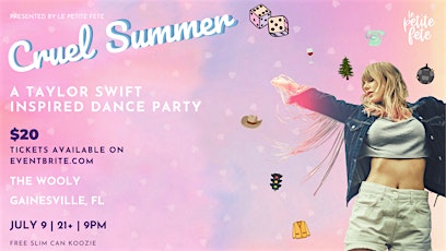 Cruel Summer: A Taylor Swift Inspired Dance Party in Gainesville tickets