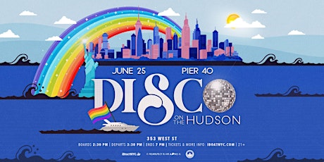 DISCO PRIDE on the Hudson | Boat Party NYC tickets