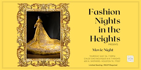 Fashion Nights in the Heights Presents: Movie Night tickets