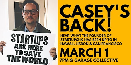 Around the World with Casey Lau: Startup Life in Hawaii, Europe & SF primary image