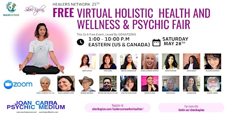 Healers Network Virtual  Holistic Health Wellness and Psychic Fair on Zoom tickets