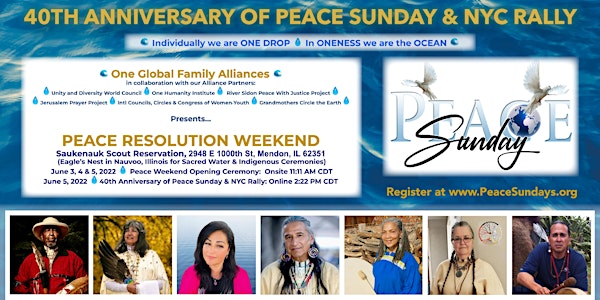 PEACE RESOLUTION WEEKEND for PEACE SUNDAY