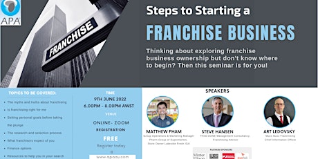 Steps to Starting a Franchise Business tickets