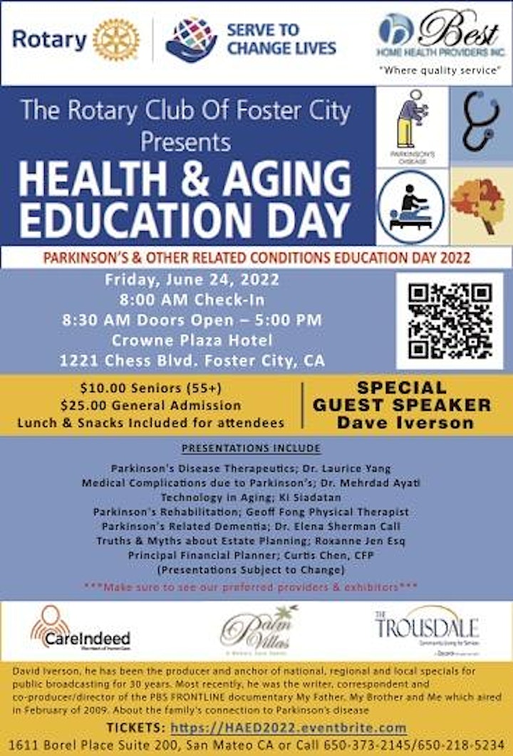 HEALTH & AGING EDUCATION DAY JUNE 24, 2022 image