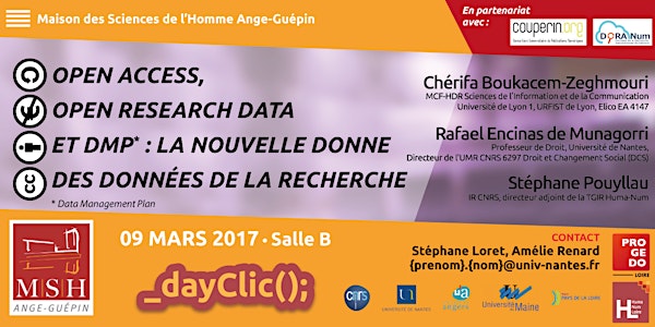 Open Access, Open Research Data et DMP : la nouvelle donne des données de la recherche