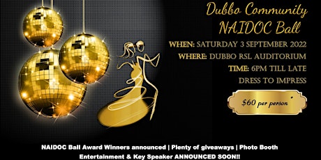 Dubbo Community NAIDOC Ball 2022 tickets