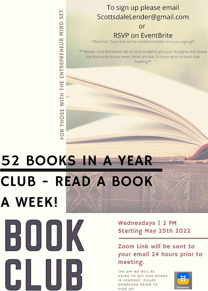 52 Books In A Year Club - Read A Book A Week! image