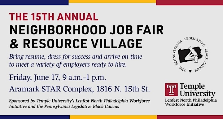 15th Annual Neighborhood Job Fair & Resource Village! image