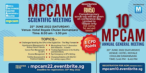 MPCAM 10th ANNUAL GENERAL MEETING & SCIENTIFIC MEETING