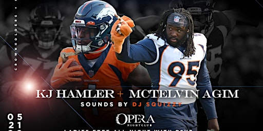 Denver Broncos KJ Hamler & Mctelvin Agim Host "Met Saturdays at Opera