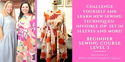 Imagen principal de Beginner Sewing Course Level 3 - Challenge yourself with invisible zip