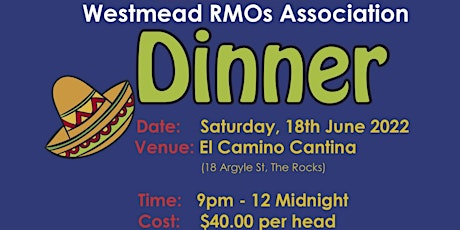 RMOA Association's Dinner: El Camino Cantina tickets