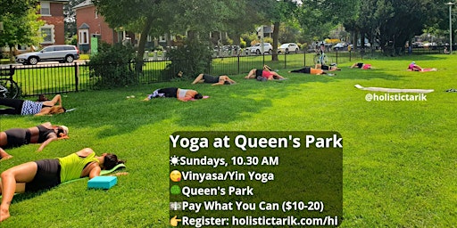 Sunday Yoga at Queen's Park with Tarik