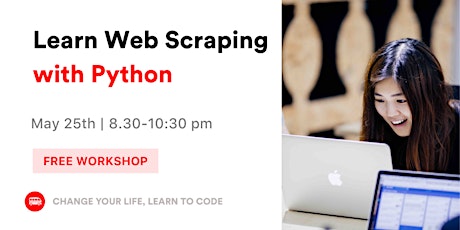 Learn Web Scraping with Python in just 2 hours tickets