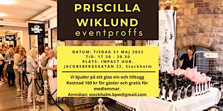 Priscilla Wiklund proffs på event  primärbild
