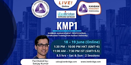 Kanban System Design (KMP1) Training Virtual 18 – 19 June'22 Tickets