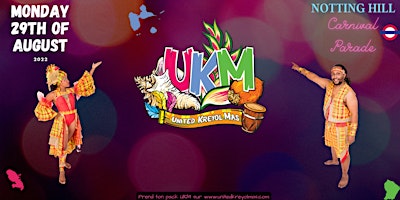 UKM – 1er groupe Antillo-Guyanais au carnaval de Notting Hill 2022