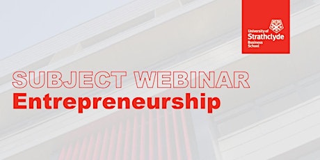 Subject webinar - Entrepreneurship and Innovation tickets