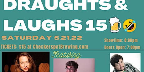 Draughts & Laughs 15 at Checkerspot Brewing with headliner Ariel Elias