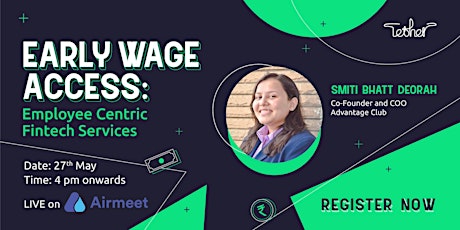 Early Wage Access: Employee Centric Fintech Services An event by Tether tickets