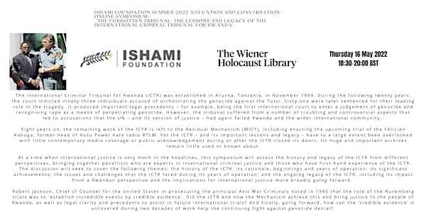 Ishami Foundation Summer 2022 ‘Education and Conversation’ online symposium