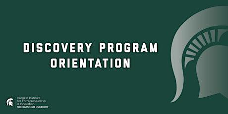 Discovery Program Orientation tickets