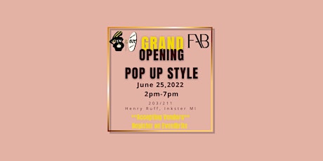 Grand Opening Pop Up Style tickets
