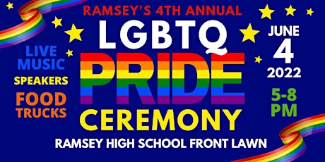 Ramsey's 4th Annual LGBTQ+ Pride Ceremony tickets