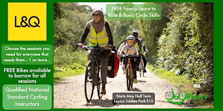 Family Learn to Ride & Basic Cycle Skills (Leyton Jubilee Park) tickets