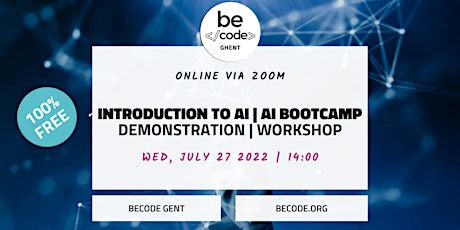 BeCode Ghent - Online Workshop: Introduction to Ai tickets