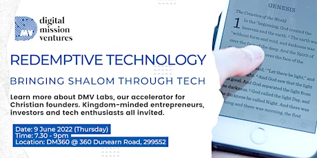 Redemptive Technology: Bringing Shalom Through Tech tickets