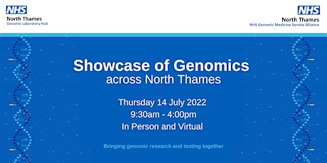 Showcase of Genomics  across North Thames (Hybrid Event) primary image