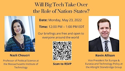 Will Big Tech Take Over the Role of Nation-States? biljetter