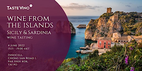 TasteVino's Wine Tasting - Wines from the Islands, Sicily and Sardinia tickets