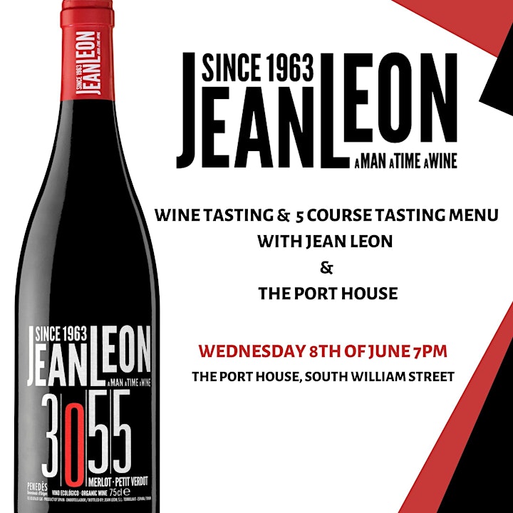 Jean Leon Wine Tasting and 5 Course Tasting Menu at The Port House image
