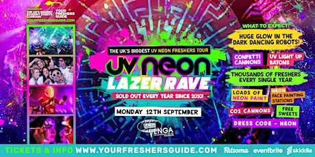 UV Neon Lazer Rave | Aberdeen Freshers 2022
