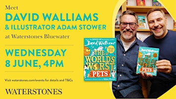 Meet David Walliams and illustrator Adam Stower at Waterstones Bluewater