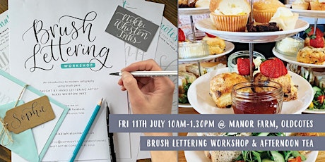 Brush Lettering Workshop with Afternoon Tea tickets