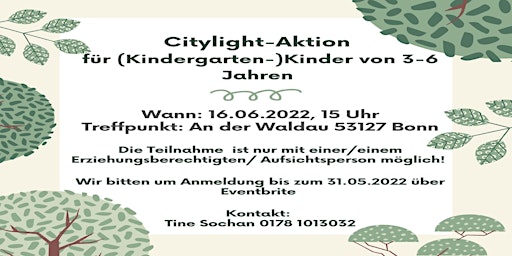 Citylight-Aktion für (Kindergarten-)Kinder von 3-6 Jahren