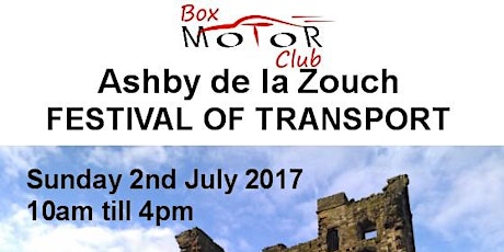 Ashby-De-La-Zouch Festival of Transport 2017 primary image