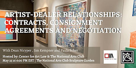 Artist-Dealer Relationships: Contracts, Agreements, and Negotiation tickets