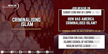 Criminalising Islam - Americas & Australia panel discussion primary image