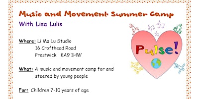 Pulse Music and Movement Summer Camp Session A