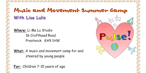 Pulse Music and Movement Summer Camp Session A