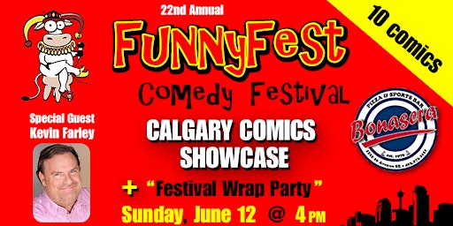 SUNDAY June 12 - KEVIN FARLEY - Comedy Fest Party Show - Bonasera Pub SE